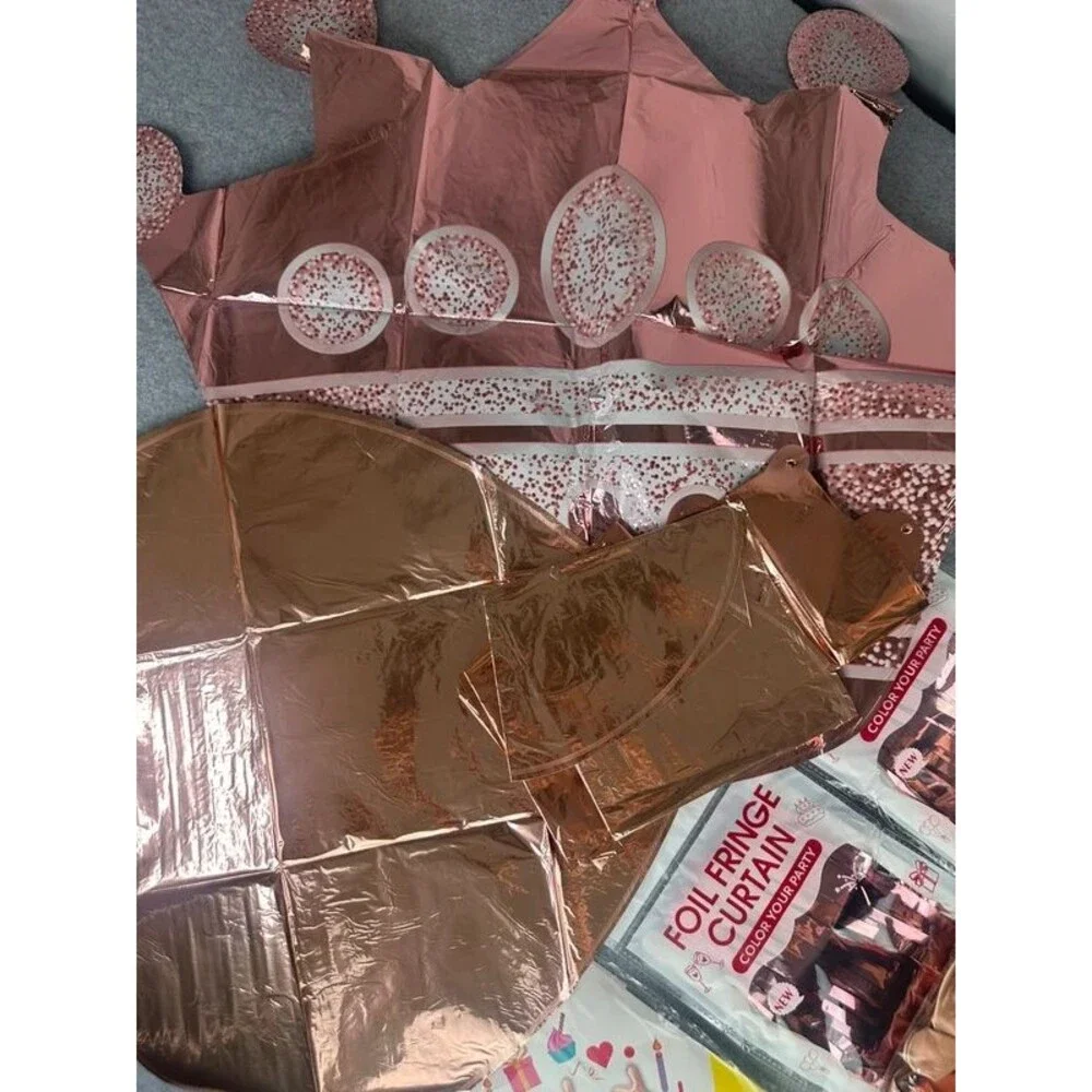 New Happy Birthday Girl Rose Gold Party Decoration Set